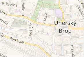 Hodinářská v obci Uherský Brod - mapa ulice