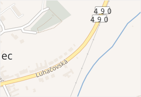 Luhačovská v obci Uherský Brod - mapa ulice