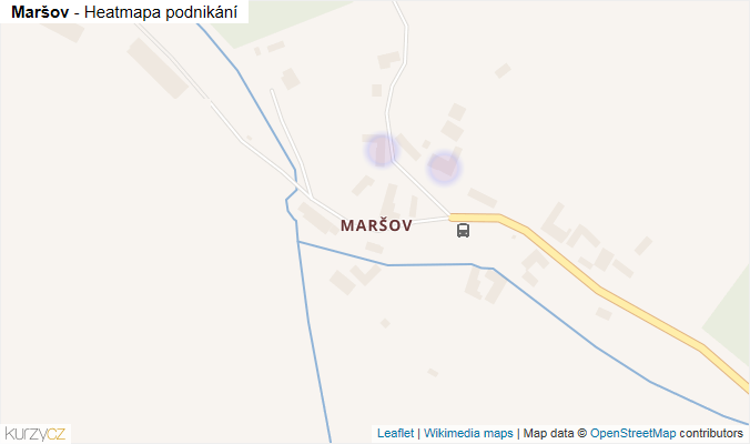 Mapa Maršov - Firmy v části obce.