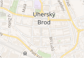 Masarykovo nám. v obci Uherský Brod - mapa ulice