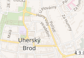 Mikoláše Alše v obci Uherský Brod - mapa ulice