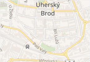 Naardenská v obci Uherský Brod - mapa ulice