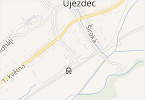 Nádražní v obci Uherský Brod - mapa ulice