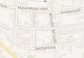 Pecháčkova v obci Uherský Brod - mapa ulice