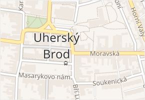 Pod Vinohrady v obci Uherský Brod - mapa ulice