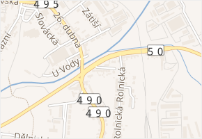 Pod Zelnicemi v obci Uherský Brod - mapa ulice