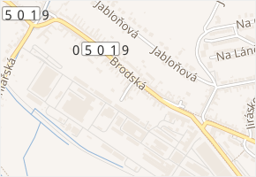 Průhon v obci Uherský Brod - mapa ulice