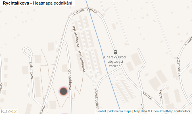 Mapa Rychtalíkova - Firmy v ulici.