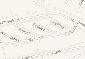 Sadová v obci Uherský Brod - mapa ulice