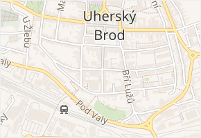 Široká v obci Uherský Brod - mapa ulice