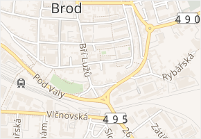 U Špitálu v obci Uherský Brod - mapa ulice