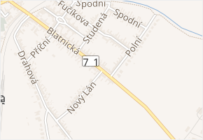 Blatnická v obci Uherský Ostroh - mapa ulice