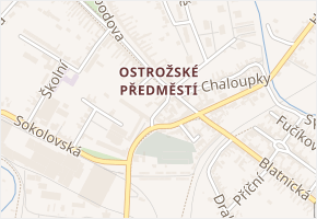 Na špici v obci Uherský Ostroh - mapa ulice