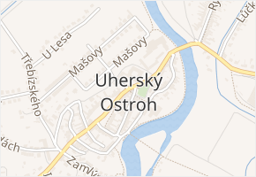 Na Zámecké v obci Uherský Ostroh - mapa ulice