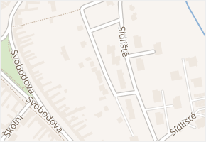 Sídliště v obci Uherský Ostroh - mapa ulice