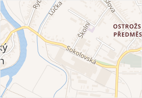 Sokolovská v obci Uherský Ostroh - mapa ulice