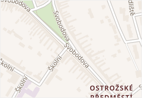 Svobodova v obci Uherský Ostroh - mapa ulice
