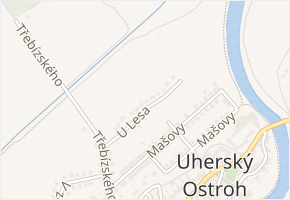 U Lesa v obci Uherský Ostroh - mapa ulice