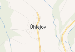 Úhlejov v obci Úhlejov - mapa části obce