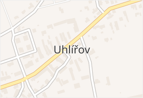 Uhlířov v obci Uhlířov - mapa části obce