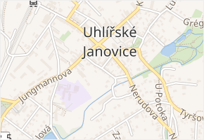 Barákova v obci Uhlířské Janovice - mapa ulice