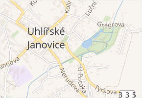 Havlíčkova v obci Uhlířské Janovice - mapa ulice