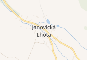 Janovická Lhota v obci Uhlířské Janovice - mapa části obce