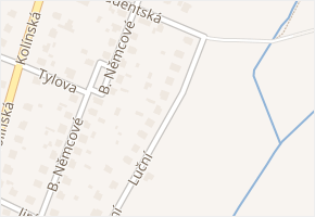 Luční v obci Uhlířské Janovice - mapa ulice