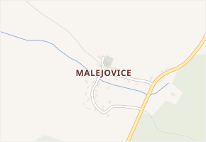 Malejovice v obci Uhlířské Janovice - mapa části obce