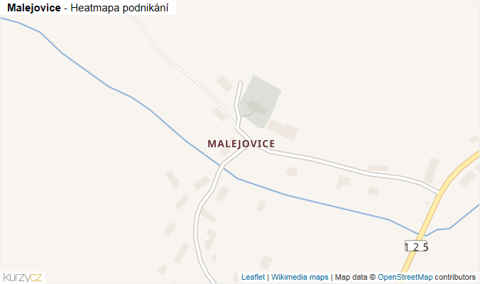 Mapa Malejovice - Firmy v části obce.