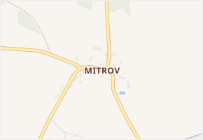 Mitrov v obci Uhlířské Janovice - mapa části obce