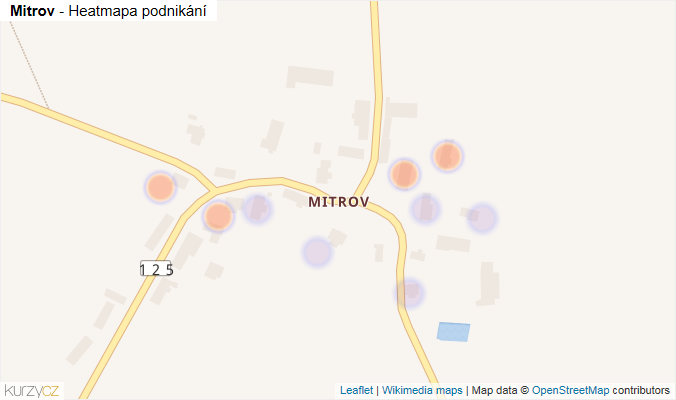 Mapa Mitrov - Firmy v části obce.