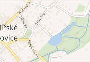 Prokopa Holého v obci Uhlířské Janovice - mapa ulice