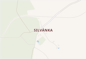 Silvánka v obci Uhlířské Janovice - mapa části obce