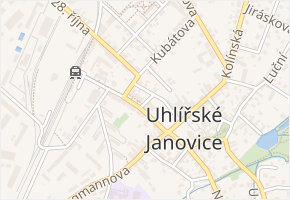 Školní v obci Uhlířské Janovice - mapa ulice