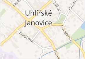 Uhlířské Janovice v obci Uhlířské Janovice - mapa části obce