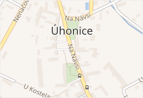 Na Návsi v obci Úhonice - mapa ulice