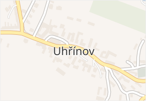Uhřínov v obci Uhřínov - mapa části obce