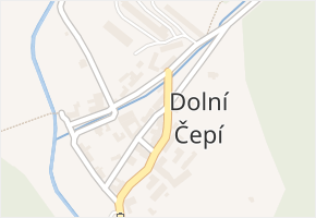 Dolní Čepí v obci Ujčov - mapa části obce
