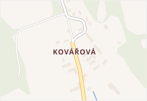 Kovářová v obci Ujčov - mapa části obce