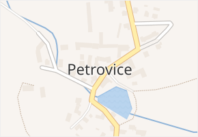 Petrovice v obci Újezd - mapa části obce