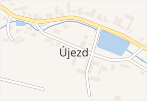Újezd v obci Újezd - mapa části obce