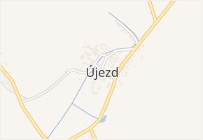 Újezd v obci Újezd - mapa části obce
