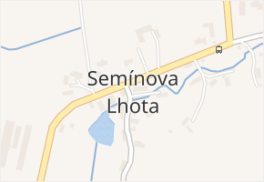 Semínova Lhota v obci Újezd pod Troskami - mapa části obce