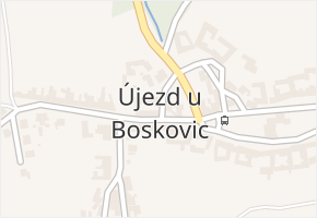 Újezd u Boskovic v obci Újezd u Boskovic - mapa části obce