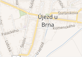 Krátká v obci Újezd u Brna - mapa ulice