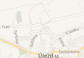 Nad Sklepy v obci Újezd u Brna - mapa ulice
