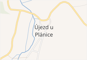 Újezd u Plánice v obci Újezd u Plánice - mapa části obce