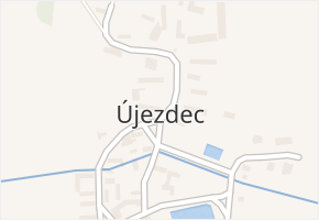 Újezdec v obci Újezdec - mapa části obce