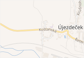 Kamenná v obci Újezdeček - mapa ulice